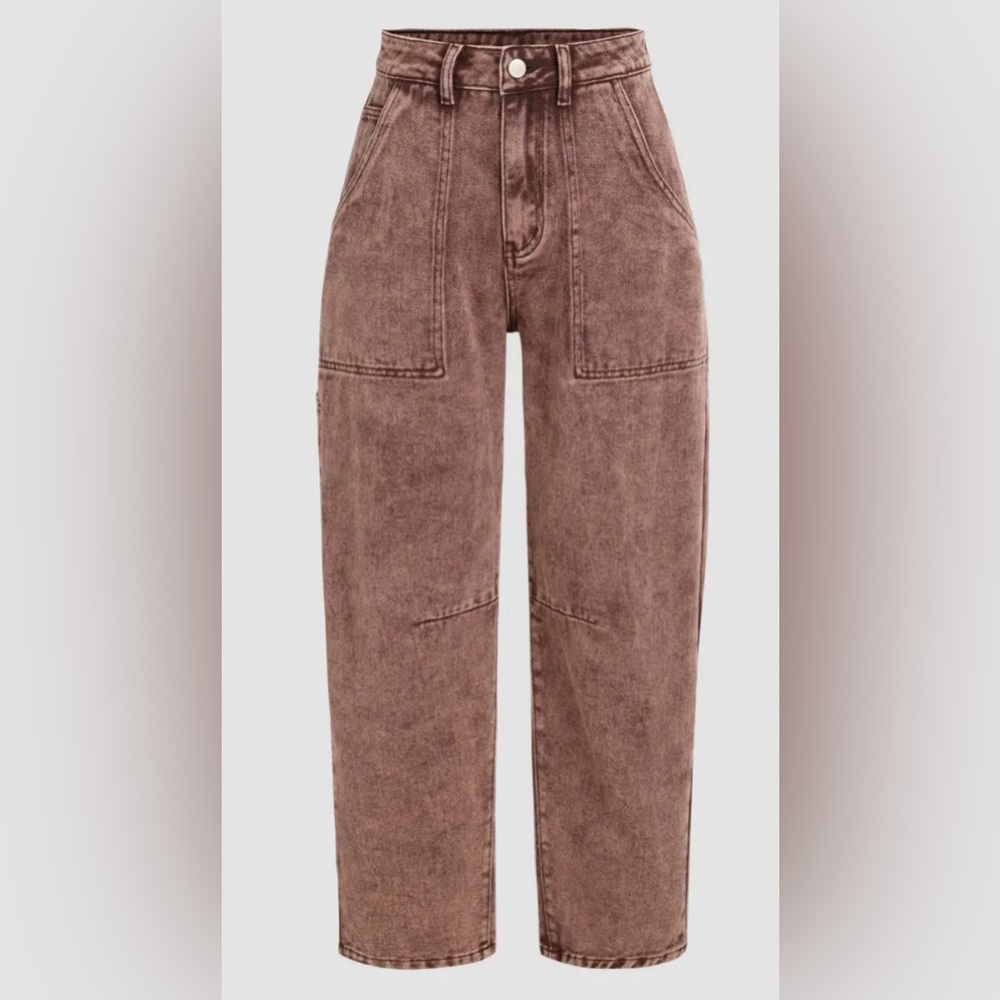 High Waist Straight Leg Jeans